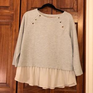 Mixed media top from Loft